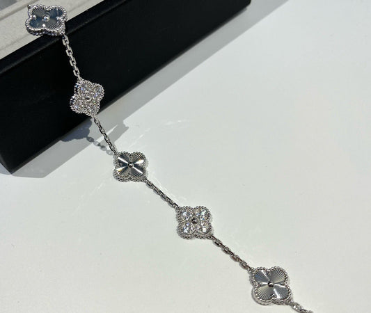 Bransoletka vintage+cyrkonii