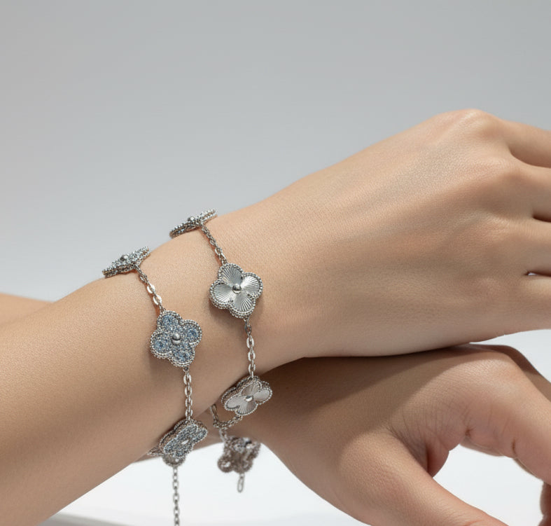 Bransoletka vintage+cyrkonii